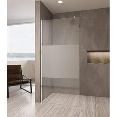 Dušo sienelė AQUABATOS Walk-in SM8 140, chrome kaina ir informacija | Dušo durys ir sienelės | pigu.lt