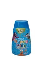 Šampūnas ir prausimosi gelis vaikams 2 in 1, Happy Kids, 300 ml цена и информация | Косметика для мам и детей | pigu.lt