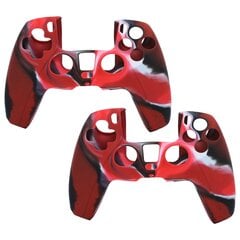 vnt Gamepad apsauginis dangtelis kamufliažinis silikoninis dėklas, skirtas PS5 žaidimų valdikliui „Camo Red“ kaina ir informacija | Žaidimų kompiuterių priedai | pigu.lt