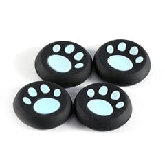 vnt Prabangus Paw Silicone Gamepad Thumb Stick vairasvirtės dangteliai, skirti PS3 PS4 XBOX Blue kaina ir informacija | Žaidimų kompiuterių priedai | pigu.lt