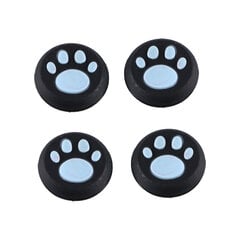 vnt Prabangus Paw Silicone Gamepad Thumb Stick vairasvirtės dangteliai, skirti PS3 PS4 XBOX Blue kaina ir informacija | Žaidimų kompiuterių priedai | pigu.lt