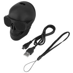 Naujas Skull Head garsiakalbis Nešiojamas mini belaidis Bluetooth stereo garsiakalbis kaina ir informacija | Ausinės | pigu.lt