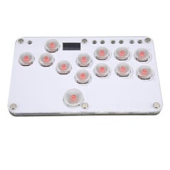 skirtas Fighting Box Flatbox Fighting Stick valdiklio palaikymas SOCD Fight Stick žaidimų valdiklio vairasvirtė su RGB LED lempute jungikliui kaina ir informacija | Žaidimų kompiuterių priedai | pigu.lt