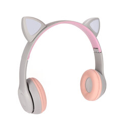 Cat Ear Bluetooth ausinės triukšmą slopinančios ištraukiamos belaidės kortelės LED spalvotos šviesos vaikiškos ausinės kaina ir informacija | Ausinės | pigu.lt