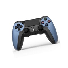 Belaidis žaidimų valdiklis dviguba vibracija, tikslus valdymas „Bluetooth“ žaidimų pultelis su šviesos juosta, skirta PS4 „Camouflage Blue“ kaina ir informacija | Žaidimų kompiuterių priedai | pigu.lt