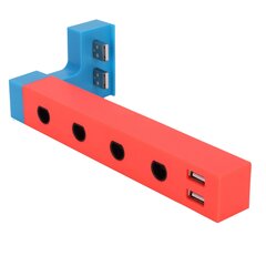 Laidinio valdiklio adapteris Nešiojamas 4 prievadų adapteris su 2 USB prievadais Patvarūs žaidimų priedai, skirti GameCube kaina ir informacija | Žaidimų kompiuterių priedai | pigu.lt