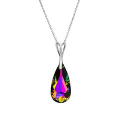 Sidabrinis kaklo papuošalas moterims DiamondSky „Rainbow Waterfall (Vitrail Medium)“ su Swarovski kristalais DS01K750 kaina ir informacija | Kaklo papuošalai | pigu.lt