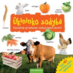 Ūkininko sodyba. Vaizdinė priemonė vaikučiams lavinti kaina ir informacija | Lavinamosios knygos | pigu.lt