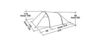 Товар с повреждённой упаковкой. Палатка Easy Camp Spirit 200, зеленая цена и информация | Товары для спорта, отдыха, туризма с поврежденной упаковкой | pigu.lt