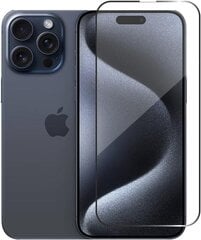 Grūdinto stiklo apsauga 5D Apple iPhone 15 Pro Max kaina ir informacija | Apsauginės plėvelės telefonams | pigu.lt