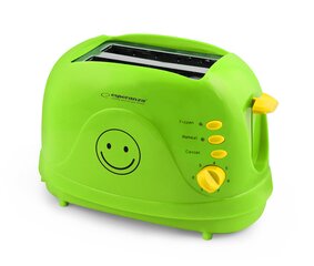 Skrudintuvas Esperanza EKT003 Smiley Green kaina ir informacija | Skrudintuvai | pigu.lt