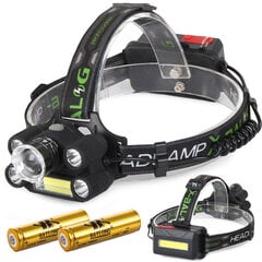 Фонарь Perfee, 5 LED + COB Cree XM-L3-U3 цена и информация | Фонари и прожекторы | pigu.lt