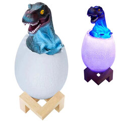 Dekoratyvinė lempa "Tyrannosaurus Dinosaur Night Light" kaina ir informacija | Vaikiški šviestuvai | pigu.lt