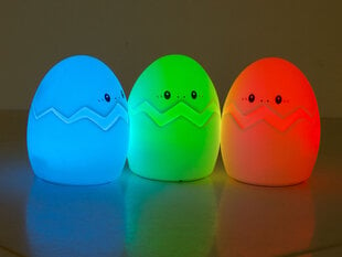 Naktinė lempa vaikams LED kiaušinis RGB su jutikliniu valdymu ir USB Perfee kaina ir informacija | Vaikiški šviestuvai | pigu.lt