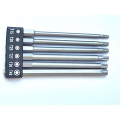 Ilgu magnetinių antgalių rinkinys, Torx, T15-T40, 6vnt. kaina ir informacija | Auto reikmenys | pigu.lt