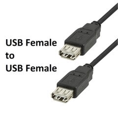 USB ilgintuvas Female to Female - 1,5m kaina ir informacija | Kabeliai ir laidai | pigu.lt