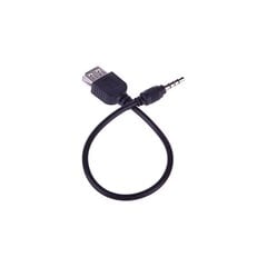 AUX 3,5mm į USB female - 1,5m adapteris kaina ir informacija | Kabeliai ir laidai | pigu.lt