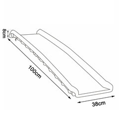 Prekė su pažeista pakuote.Lionto rampa gyūnams, 100x38 cm kaina ir informacija | Gyvūnų prekės su pažeista pakuote | pigu.lt