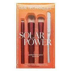 Real Techniques Solar Power Golden Hour Glow Base Set цена и информация | Кисти для макияжа, спонжи | pigu.lt