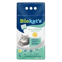 Песок для кошачьего туалета - Biokats Bianco Fresh, 10 л цена и информация | Туалеты для кошек | pigu.lt