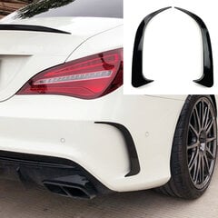 Skirta Mercedes-Benz CLA 45 AMG W117 250 200 2014-2018 Blizgus juodas ABS galinis buferis lūpų aptakas Canards ventiliacijos angos Nemokamas pristatymas kaina ir informacija | Auto reikmenys | pigu.lt