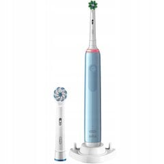 "Oral-B Pro 3 3770 Blue + 8 Precision" dantų šepetėlis kaina ir informacija | Elektriniai dantų šepetėliai | pigu.lt