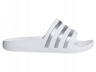 ADIDAS ADILETTE AQUA sportinės šlepetės F35555 pool white 36 kaina ir informacija | Basutės moterims | pigu.lt