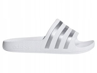 ADIDAS ADILETTE AQUA sportinės šlepetės F35555 pool white 36 kaina ir informacija | Basutės moterims | pigu.lt