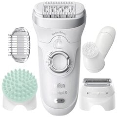 "Braun Silk-epil 9-865" baltas epiliatorius kaina ir informacija | Epiliatoriai | pigu.lt