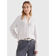 Женская рубашка Tommy Hilfiger Women's Striped Long Sleeve Shirt ,белая в полоску цена и информация | Женские блузки, рубашки | pigu.lt