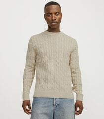 Jack & Jones vyriškas džemperis 12257479*02, natūrali balta/moon 5715602108829 kaina ir informacija | Megztiniai vyrams | pigu.lt