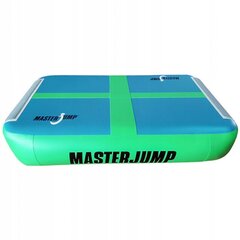 AirBlock gimnastikos kilimėlis batutas MASTER 60 x 100 x 20 cm mėlynas žalias kaina ir informacija | Kilimėliai sportui | pigu.lt