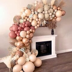 Balloon Arch Garland Kit, Blush Nude Apricot Double-stuffed Latex Party Balloons kaina ir informacija | Balionai | pigu.lt