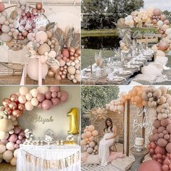 Balloon Arch Garland Kit, Blush Nude Apricot Double-stuffed Latex Party Balloons цена и информация | Шарики | pigu.lt