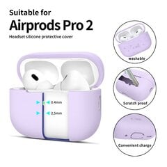 TECH-PROTECT SILIKONINIS APPLE AIRPODS PRO 1 | 2 LEVANDŲ SPALVOS kaina ir informacija | Televizorių laikikliai, tvirtinimai | pigu.lt