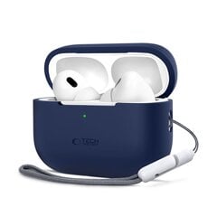 TECH-PROTECT SILIKONINIS APPLE AIRPODS PRO 1 | 2 TAMSIAI MĖLYNAS kaina ir informacija | Televizorių laikikliai, tvirtinimai | pigu.lt