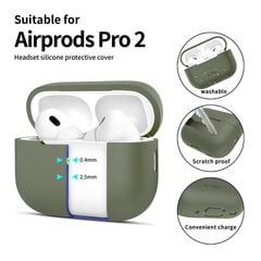 СИЛИКОНОВАЯ ЗАЩИТА APPLE AIRPODS PRO 1 | 2 ОЛИВКОВО-ЗЕЛЕНАЯ цена и информация | Кронштейны и крепления для телевизоров | pigu.lt