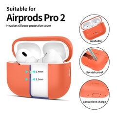 TECH-PROTECT SILIKONINIS APPLE AIRPODS PRO 1 | 2 NEON ORANGE kaina ir informacija | Televizorių laikikliai, tvirtinimai | pigu.lt