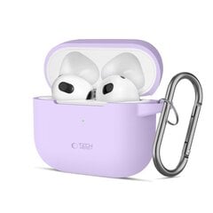 TECH-PROTECT SILIKONINIS KABLIUKAS APPLE AIRPODS 3 LEVANDŲ SPALVOS kaina ir informacija | Televizorių laikikliai, tvirtinimai | pigu.lt