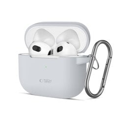 TECH-PROTECT SILIKONINIS KABLIUKAS APPLE AIRPODS 3 CRAYON GREY kaina ir informacija | Televizorių laikikliai, tvirtinimai | pigu.lt