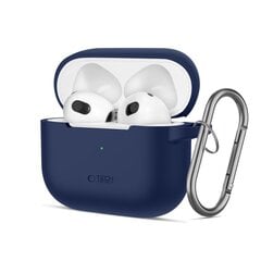 TECH-PROTECT SILIKONINIS KABLIUKAS APPLE AIRPODS 3 TAMSIAI MĖLYNAS kaina ir informacija | Televizorių laikikliai, tvirtinimai | pigu.lt