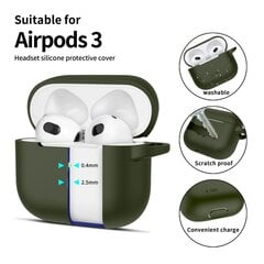 TECH-PROTECT SILIKONINIS KABLIUKAS APPLE AIRPODS 3 ALYVUOGIŲ ŽALIA kaina ir informacija | Televizorių laikikliai, tvirtinimai | pigu.lt