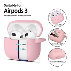 TECH-PROTECT SILIKONINIS KABLIUKAS APPLE AIRPODS 3 DULKIŲ ROŽINĖS SPALVOS kaina ir informacija | Televizorių laikikliai, tvirtinimai | pigu.lt