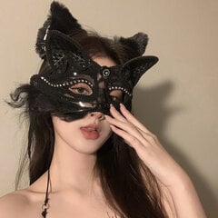 Lace Mask jos Juodajam Halloween karnevalui kaina ir informacija | Karnavaliniai kostiumai | pigu.lt