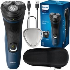 "Philips" skustuvas S1151/00 + PHILIPS skustuvo dėklas juodas цена и информация | Электробритвы | pigu.lt