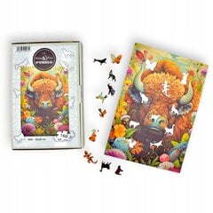 Dėlionė Bizonai Mruu&Pruu 20 x 28 cm 160 dalių Medinė dėlionė kaina ir informacija | Dėlionės (puzzle) | pigu.lt