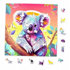 Koala dėlionė Mruu&Pruu 25 x 25 cm 150 dalių Medinė dėlionė kaina ir informacija | Dėlionės (puzzle) | pigu.lt