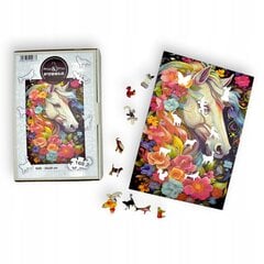 Dėlionė Arklys Mruu&Pruu 20 x 28 cm 160 dalių Medinė dėlionė kaina ir informacija | Dėlionės (puzzle) | pigu.lt