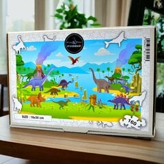 Juros periodo parkas Dėlionė 160 dalių Medinė dėlionė Mruu&amp;Pruu kaina ir informacija | Dėlionės (puzzle) | pigu.lt