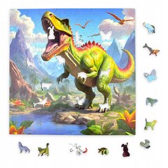 Trex Mruu&Pruu dėlionė 25 x 25 cm 150 dalių Medinė dėlionė kaina ir informacija | Dėlionės (puzzle) | pigu.lt